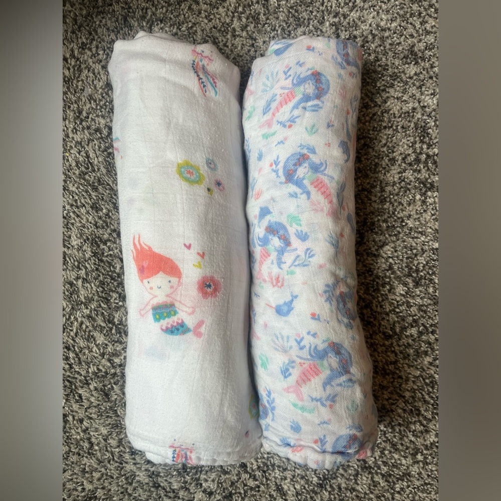 Angel Dear baby girl mermaid swaddles